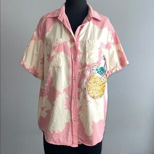 Judith March Pink and Cream Shirt
